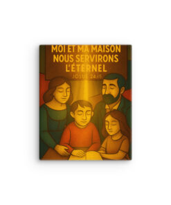 tableau chrétien Josué 24:15 décoration murale religieuse